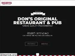 Sites similar to donsrestaurantandpub.com