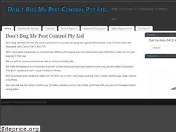 Sites similar to dontbugme.com.au