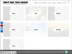 Sites similar to dontbuythischair.com