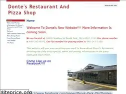 Sites similar to dontesrestaurantpizzashop.com