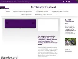 Sites similar to dorchesterfestival.com