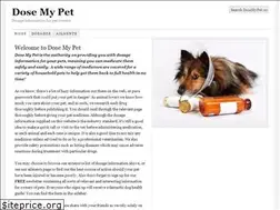 Sites similar to dosemypet.com