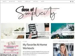 Sites similar to doseofsimplicity.com