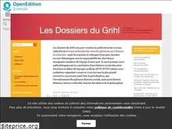 Sites similar to dossiersgrihl.revues.org