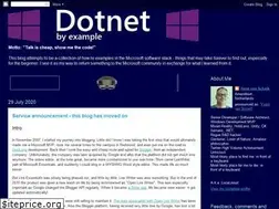Sites similar to dotnetbyexample.blogspot.com
