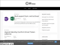 Sites similar to dotnetfocus.com