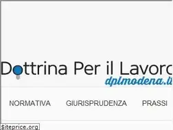 Sites similar to dottrinalavoro.it