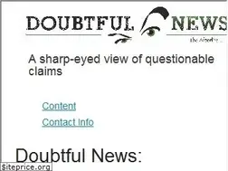 Sites similar to doubtfulnews.com