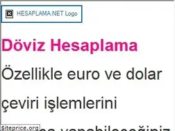 Sites similar to doviz.hesaplama.net