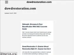 Sites similar to dowdrestoration.com