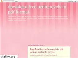 Sites similar to downloadfreeurdunovelspdf.blogspot.com