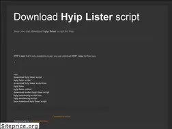 Sites similar to downloadhyiplister.blogspot.com