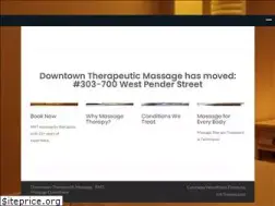 Sites similar to downtowntherapeuticmassage.ca