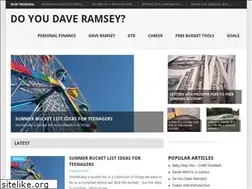 Sites similar to doyoudaveramsey.com