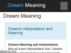 Sites similar to dreammeaning.org