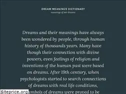 Sites similar to dreammeaningsdictionary.com