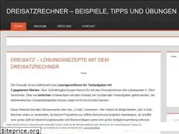 Sites similar to dreisatzrechnung.com
