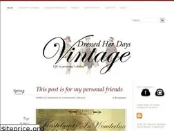 Sites similar to dressedherdaysvintage.com
