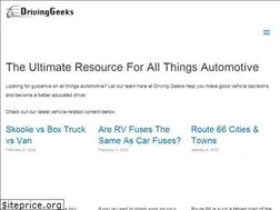 Sites similar to drivinggeeks.com