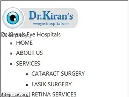 Sites similar to drkiranseyehospitals.com