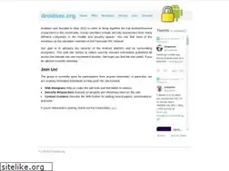 Sites similar to droidsec.org