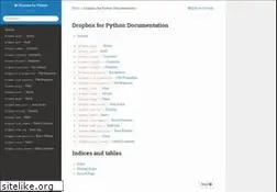 Sites similar to dropbox-sdk-python.readthedocs.io
