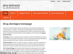 Sites similar to drugshortages.ca