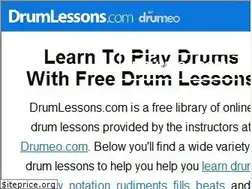 Sites similar to drumlessons.com