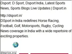 Sites similar to dsport.in