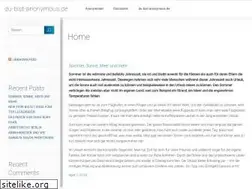 Sites similar to du-bist-anonymous.de