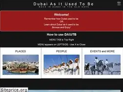 Sites similar to dubaiasitusedtobe.net
