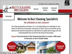 Sites similar to ductcleaningspecialistspa.com