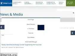 Sites similar to dukehealthnews.org