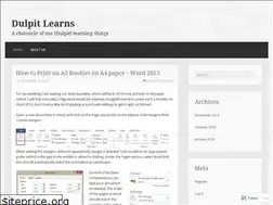 Sites similar to dulpitlearns.wordpress.com