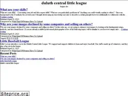 Sites similar to duluthcentrallittleleague.com