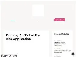 Sites similar to dummyairticket.in