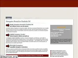 Sites similar to dumpsterrentalcharlotte.com