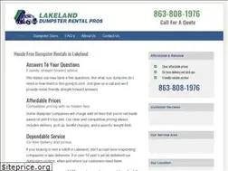 Sites similar to dumpsterrentallakelandfl.com