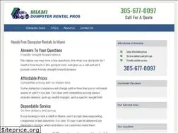 Sites similar to dumpsterrentalmiami.org