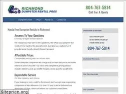 Sites similar to dumpsterrentalrichmondva.org