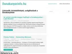 Sites similar to dunakanyarinfo.hu