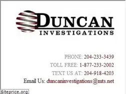 Sites similar to duncaninvestigations.com