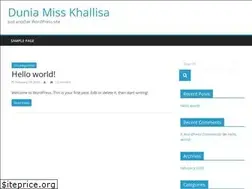Sites similar to duniamisskhallisa.com