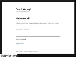 Sites similar to duno.org