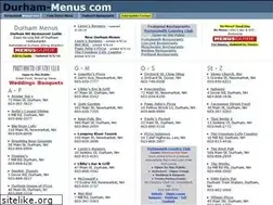 Sites similar to durham-menus.com