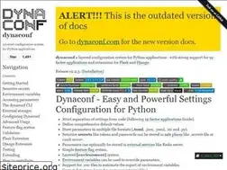 Sites similar to dynaconf.readthedocs.io