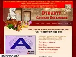 Sites similar to dynastychineserestaurant.net