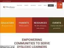 Sites similar to dyslexiaresource.org