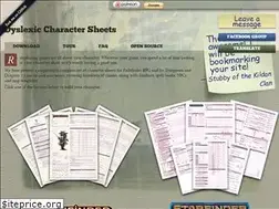 Sites similar to dyslexic-charactersheets.com