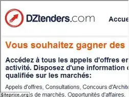Sites similar to dztenders.com
